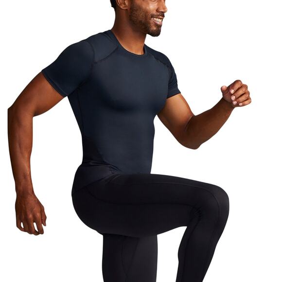 Tommie Copper Lower Back Support Shirt, Black, Men's Size 2XL, NWOT - Picture 2 of 8